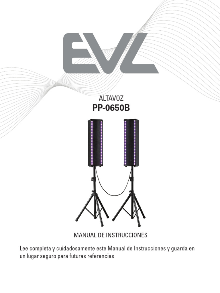 Manual de Instrucciones Bocina PP-0650B | PDF | Altoparlante | Bluetooth