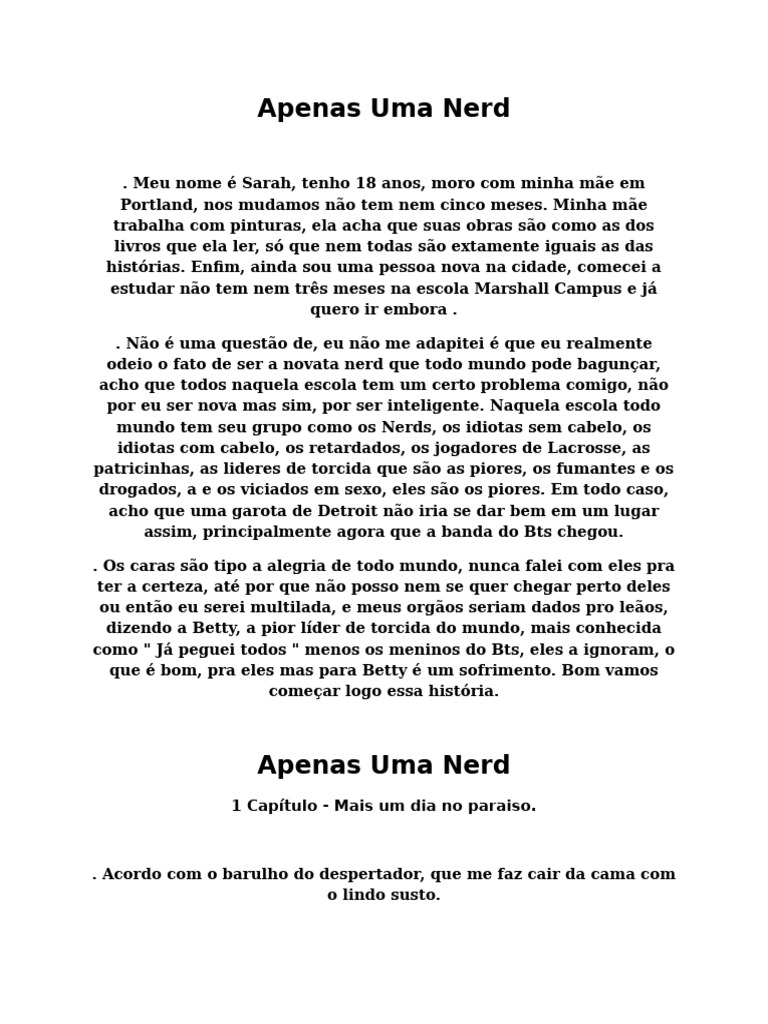 Apenas Uma Nerd | PDF