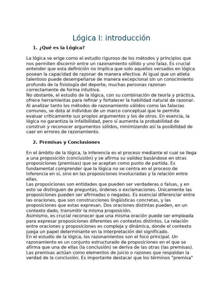 Lógica I | PDF