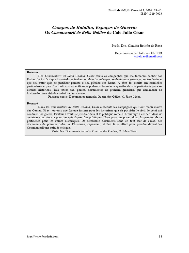 Rosa 2007 campos de batalha espa os de guerra pdf