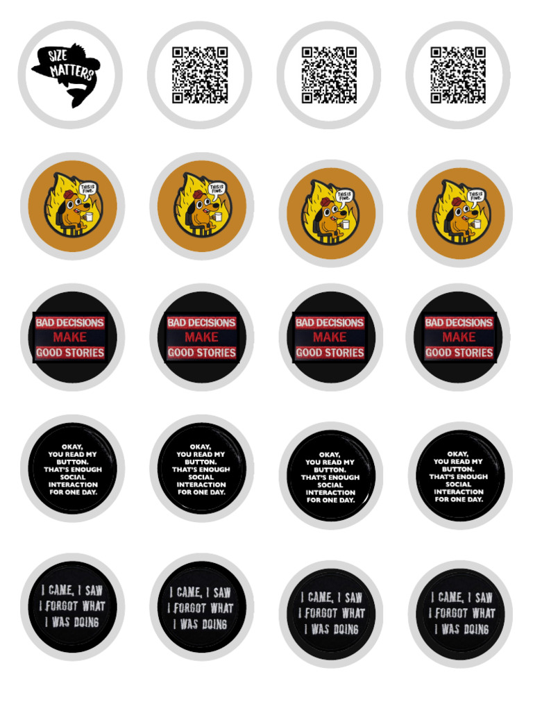 1.5 Inch Blank Buttons | PDF