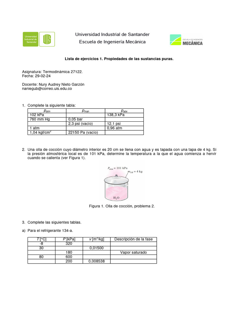Naniegub - Lista de Ejercicios 1 | PDF