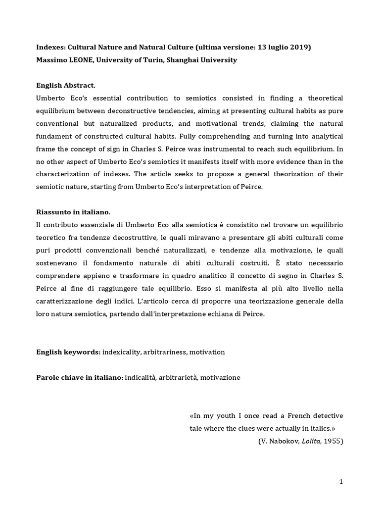 Curated visual reference: Picture Idea: Indexes Cultural Nature And Natural Culture Pdf Semiotics