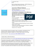 Analysis of Bullying Prevention and Intervention