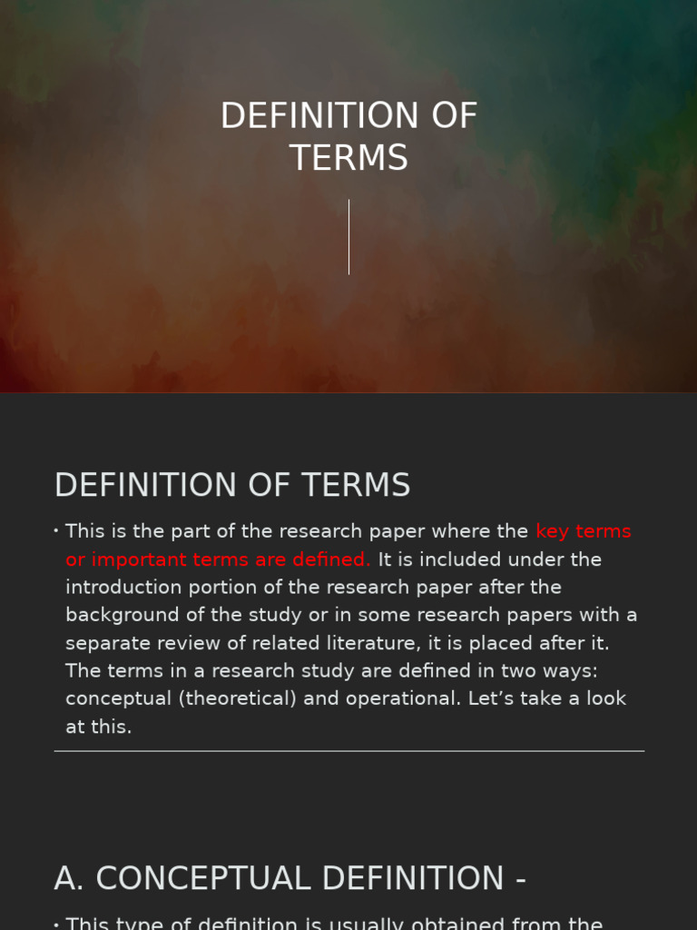 TERMS DEFINITION MEANING visual data 2