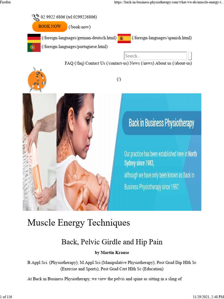 Muscle Energy Techniques Html Pdf