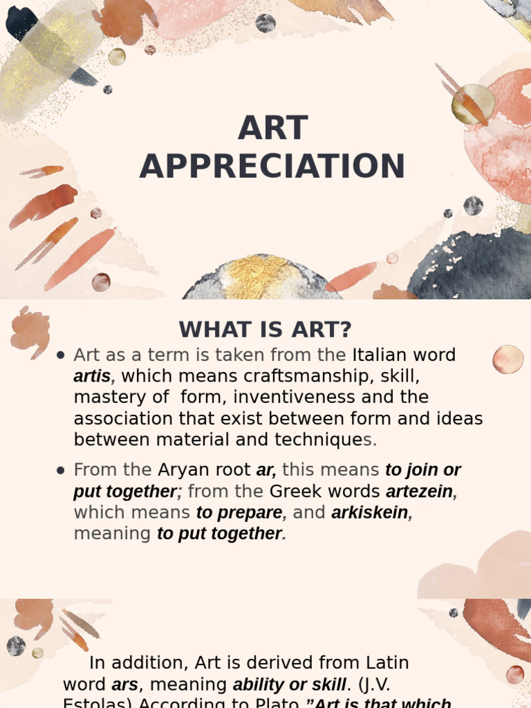 Art Appreciation | PDF | Image | Liberal Arts Education