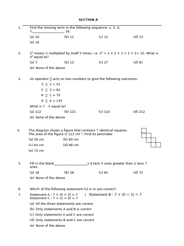 Division Singapore and Asian Schools Math Olympiad PDF Free | PDF ...