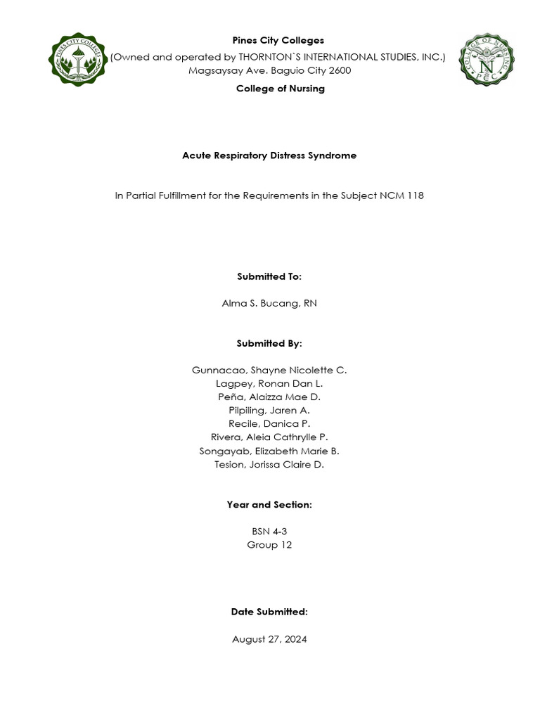 Group 12 Ards | PDF