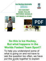 Ice Hockey Basic Rules Referee Signals Offsides & Icing