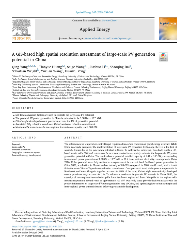 A GIS-based High Spatial Resolution Assessment of Large-Scale PV ...