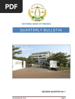National Bank of Rwanda Quarterly Bulletin Second Quarter 2011