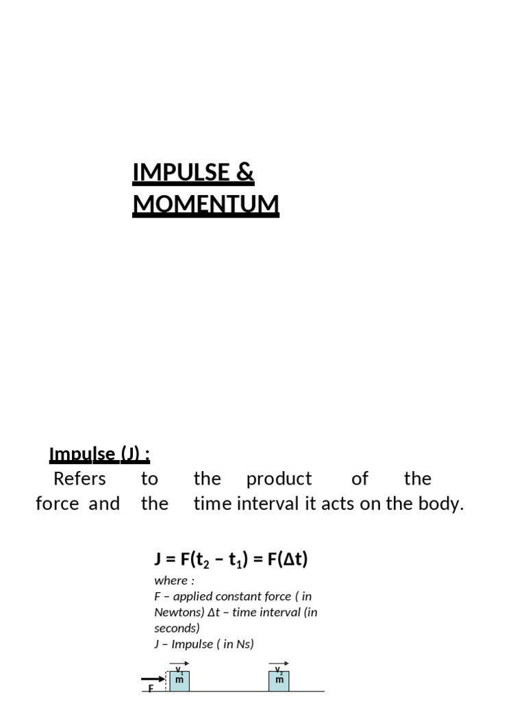 Momentum Impulse Presentation PDF
