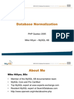 Database Normal is at Ion