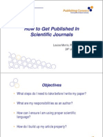 How to Get Published in Scientific Journals - Louise Morris