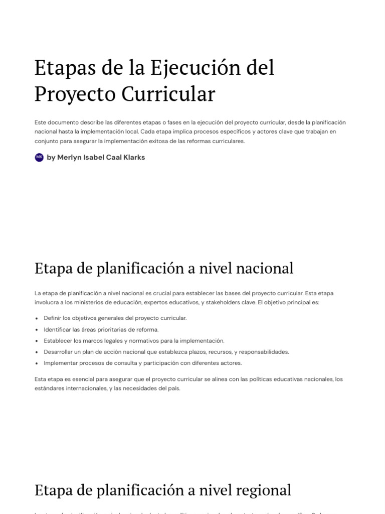 Etapas del Proyecto Curricular Educativo | PDF | Evaluación | Arte