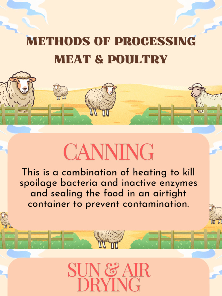 methods of processing meat & poultry | PDF