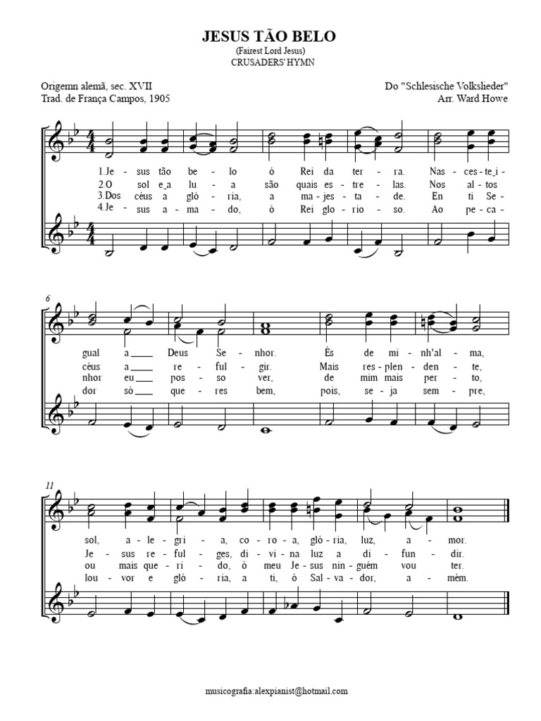 Jesus Tão Belo: Letra e Música | PDF