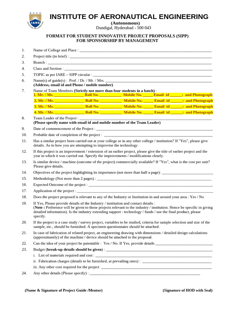 SIPP Application Format | PDF
