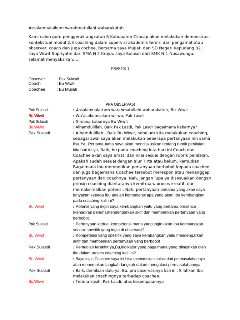 PDF Teks Demonstrasi Kontekstual Modul 23 | PDF