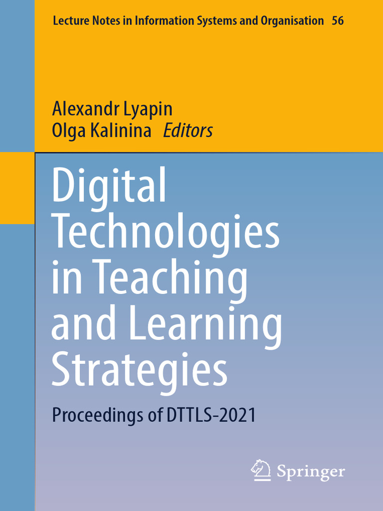 Digital Technologies in Teaching and Learning Strategies - Proceedings ...