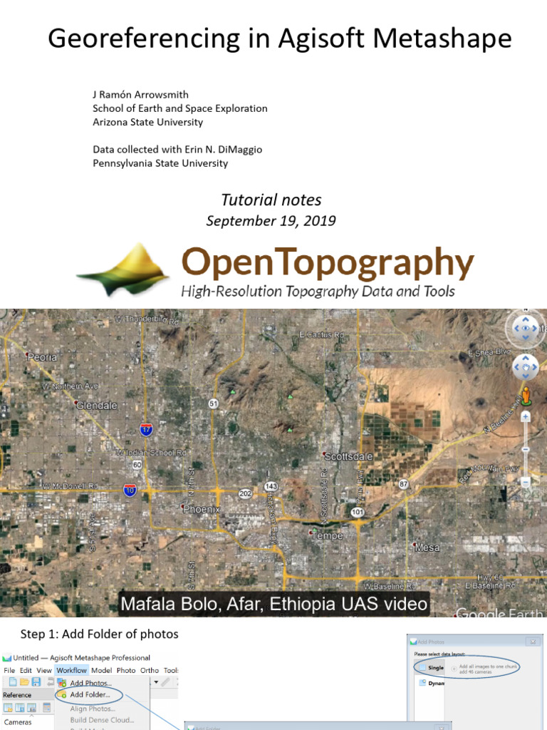 Georeferencing Metashape MB | PDF
