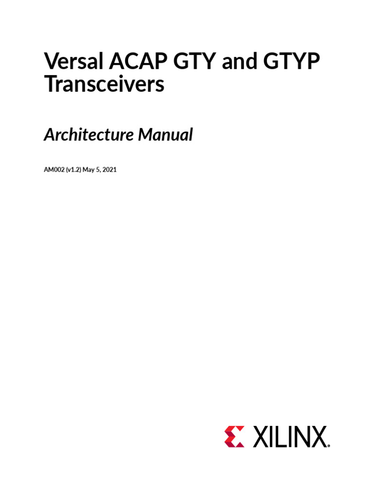 Am002 Versal Gty Transceivers | PDF