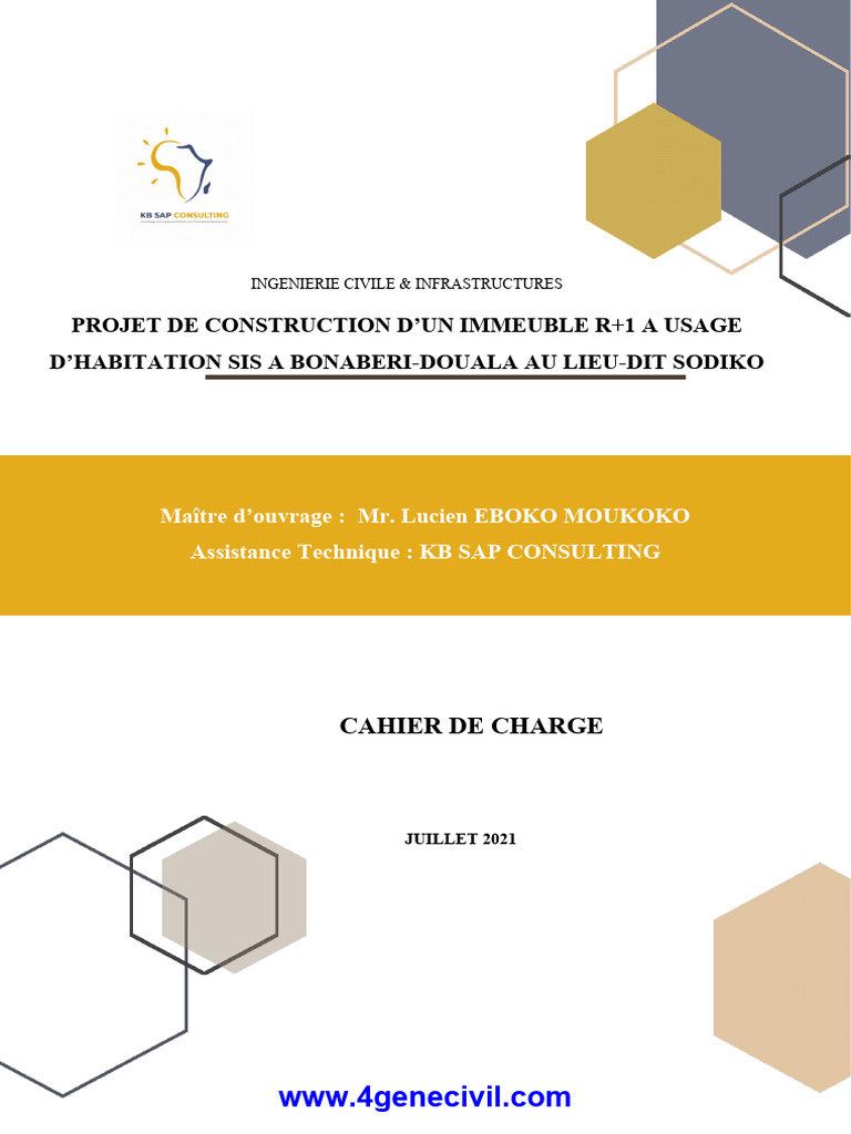 cahier de charge construction | PDF