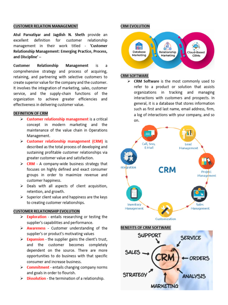 CRM Module1 | PDF