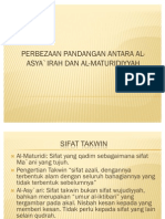 Perbezaan Pandangan Antara Al-Asy'Ari Dan Maturidi