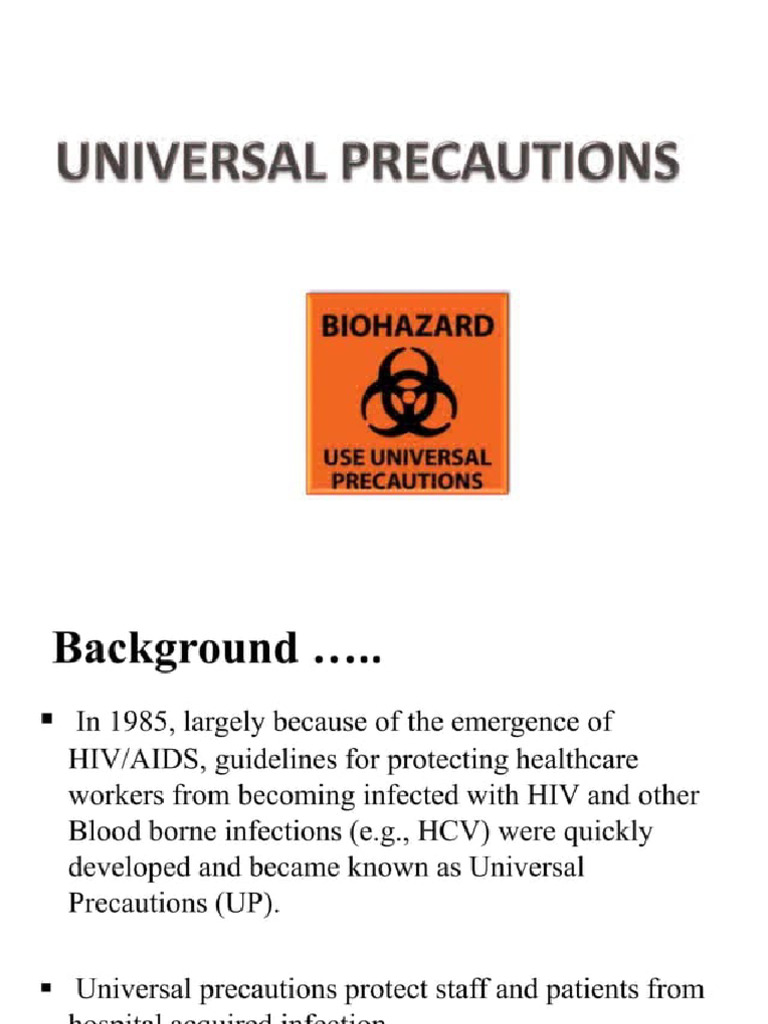 Standard Precautions | PDF