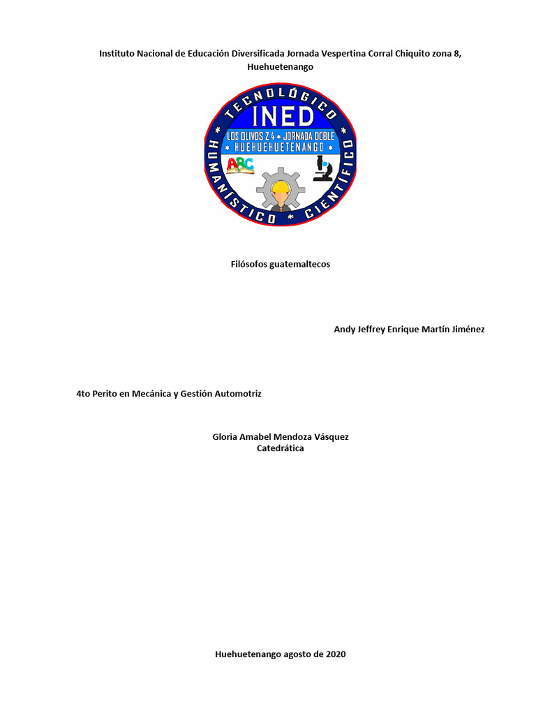 Filosofos guatemaltecos doc pdf