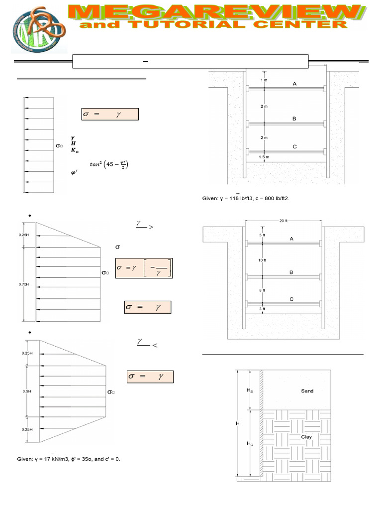 Review Module 27 Braced Excavation and Pile Capacity | PDF | Deep ...