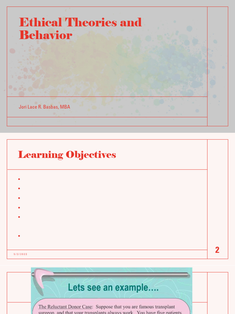 Lesson 5 OFAD Ethical Theories and Behavior | PDF | Social Psychology ...
