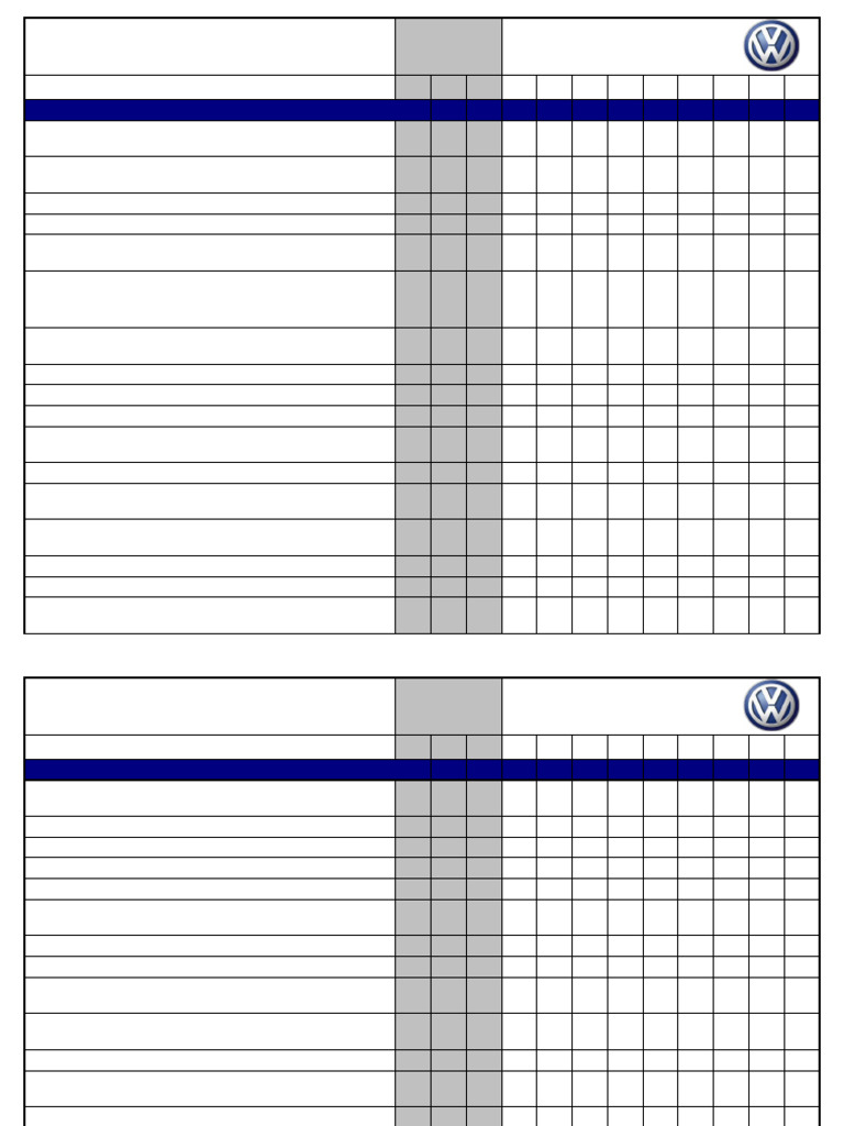 2013 VW PASSAT TDI MAINTENANCE SCHEDULE PDF visual data 7