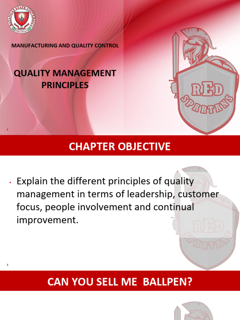 MQC Chapter 2 - Quality Management Principles | PDF