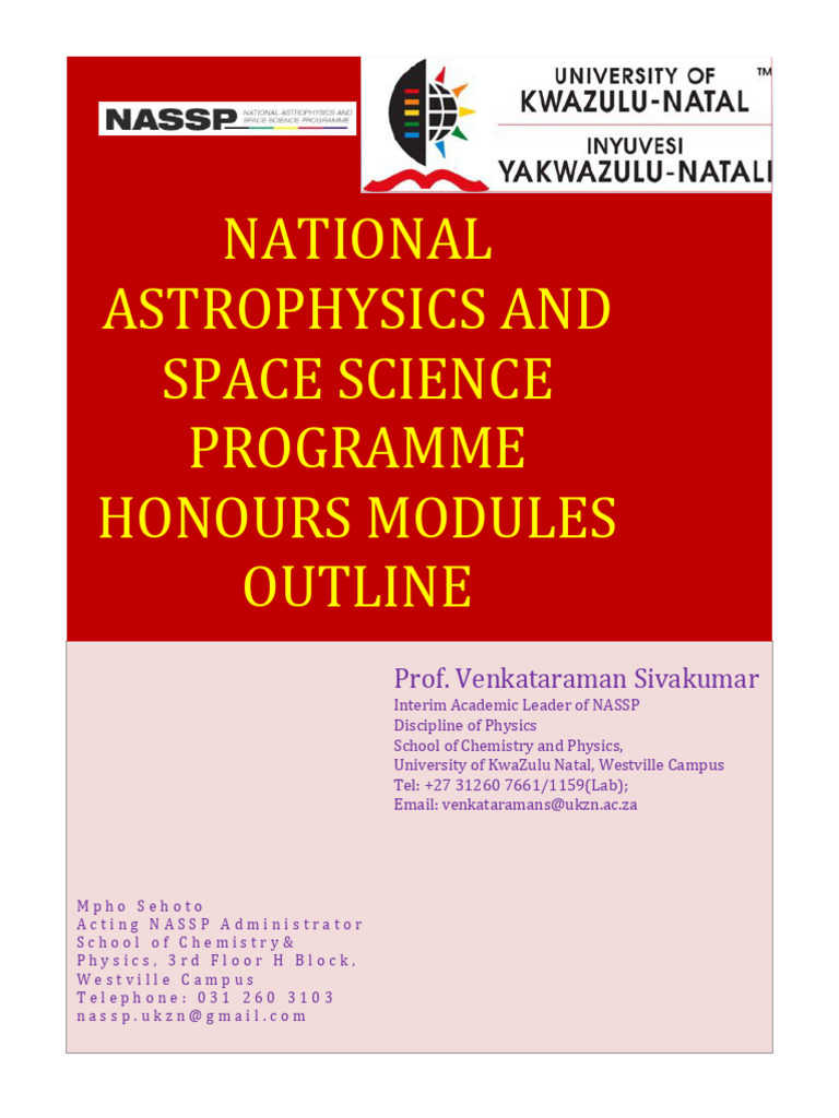 NASSP Modules Content | PDF