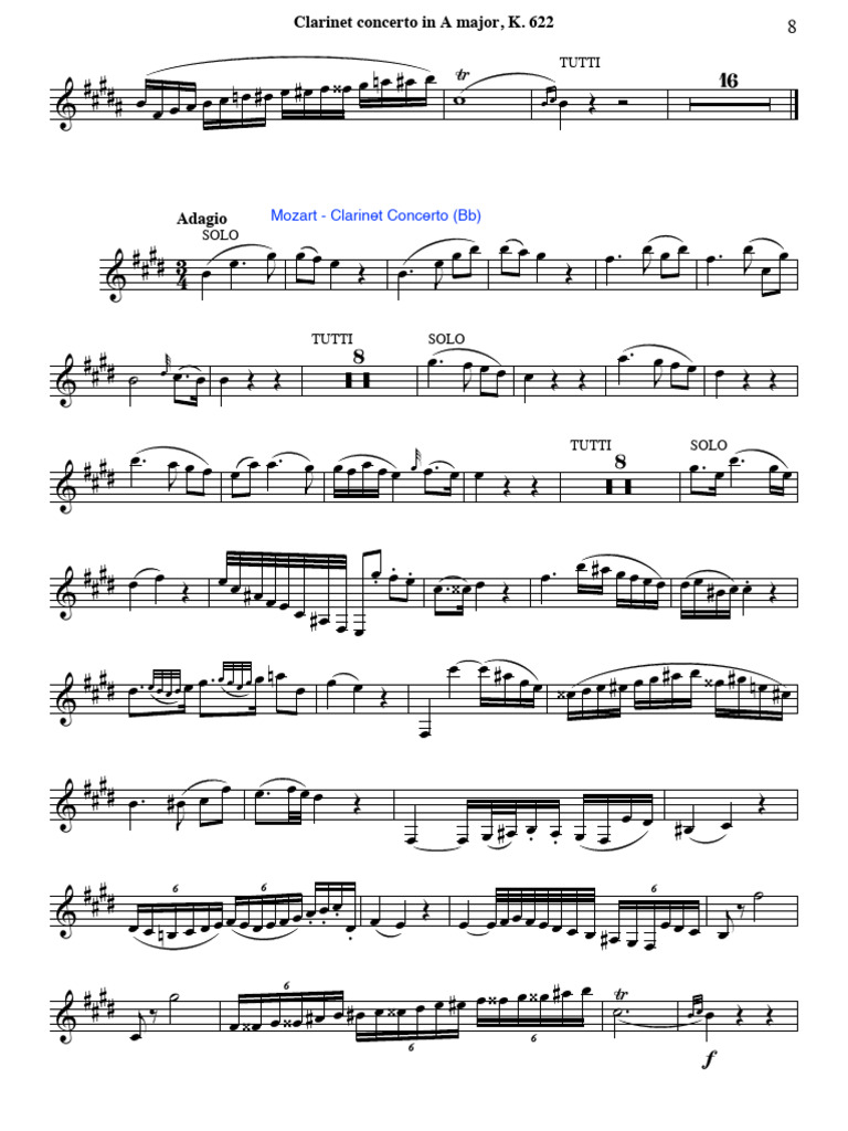 Mozart Concert II en Bb PDF