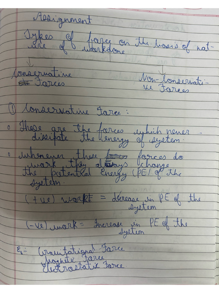 Physics Assignment by Yash Karne .Work, Power and Energy 2. | PDF