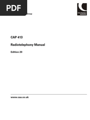公式サイト CAP413 - Phraseology | PDF | Air Traffic Control 洋書