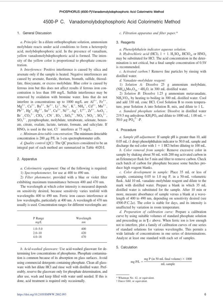 Standard Methods 20th Edition Machinery