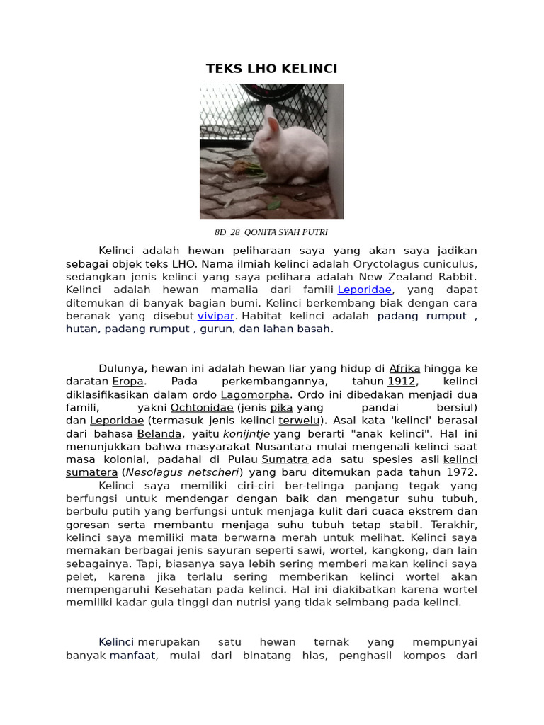 Teks Lho - 8D - 28 - Qonita Syah Putri | PDF