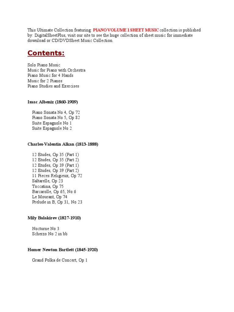 Pensees - Download Sheet Music PDF file