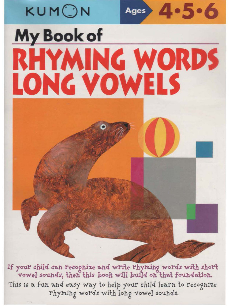 Salinan 29. Ages 456 - My Book of Rhyming Words Long Vowels | PDF