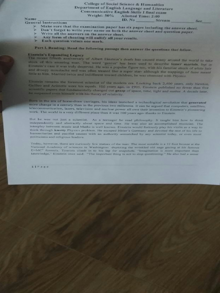English final exam 3 wku pdf