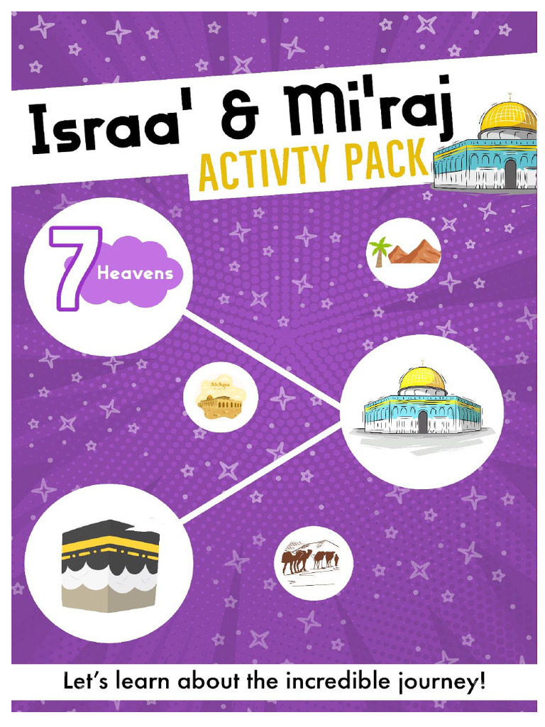 Al Israa Wal Miraj Activity Pack Smallstepstoallah | PDF