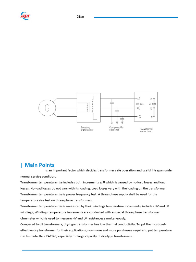 Dry Type Transformer Temperature Rise Test | PDF