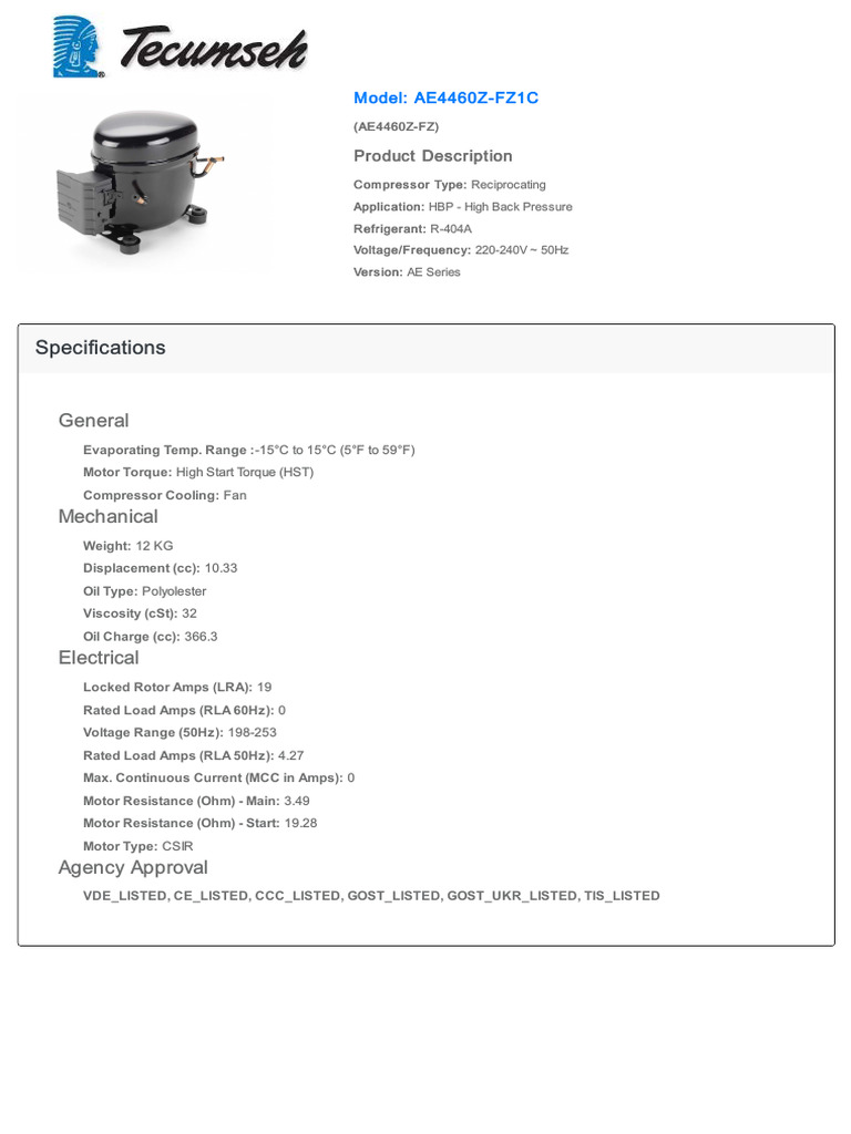 Specifications: General | PDF