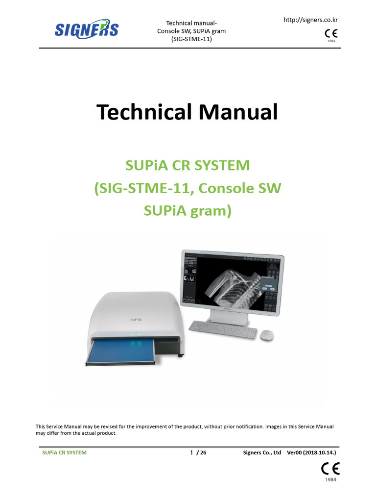 SIG-STME-11 SUPiA CR Technical Manual - Console SW Calibration (SUPiA ...