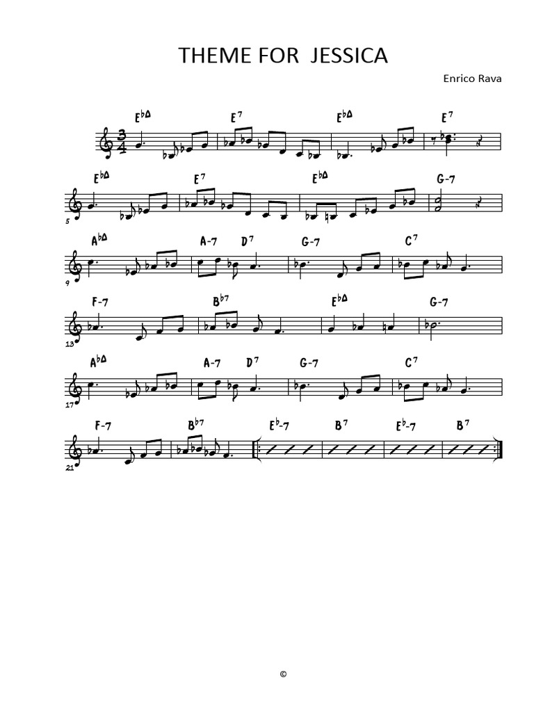 Theme For Jessica | PDF